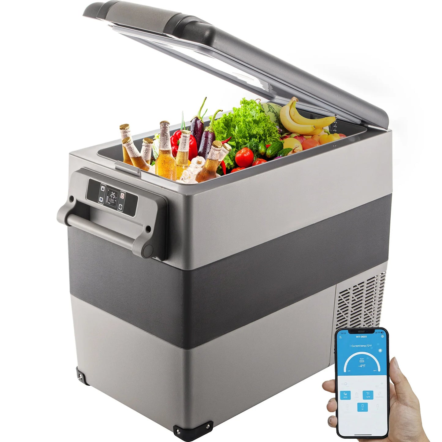 SucceBuy Portable Car Refrigerator With Electric Compressor 12V 24V DC