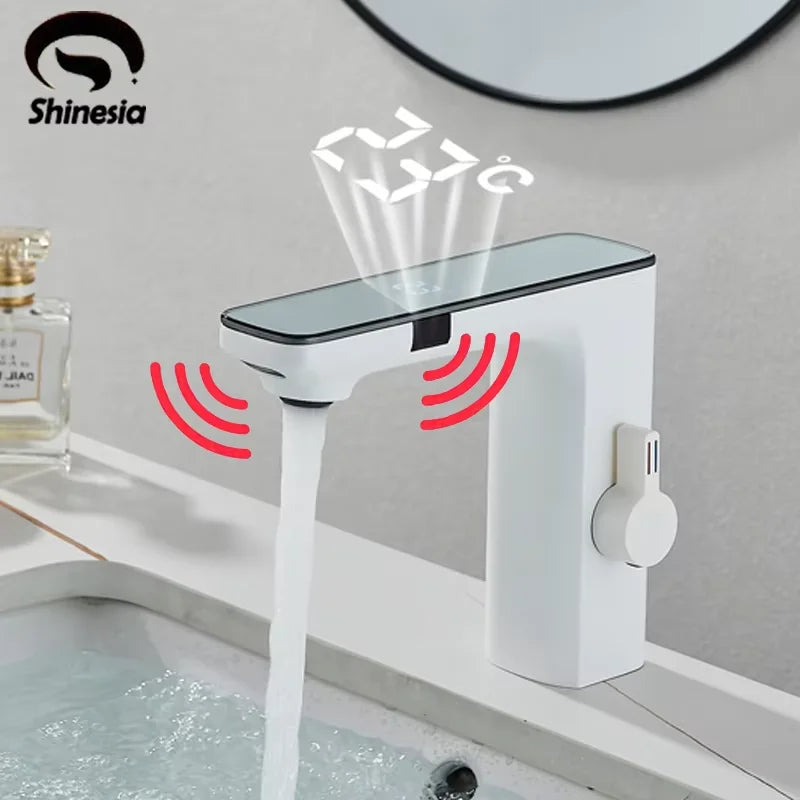Shinesia Touch Sensor Basin Faucet With LED Temperature Display
