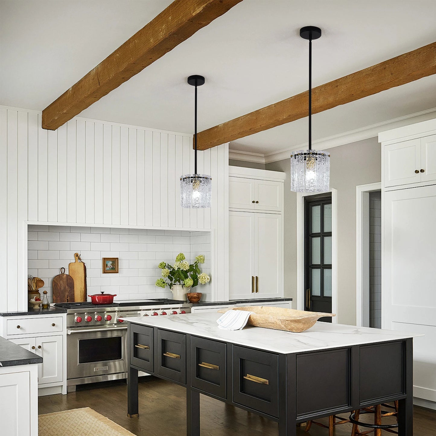 GreeLustr Modern Crystal Glass Pendant Ceiling Lamp