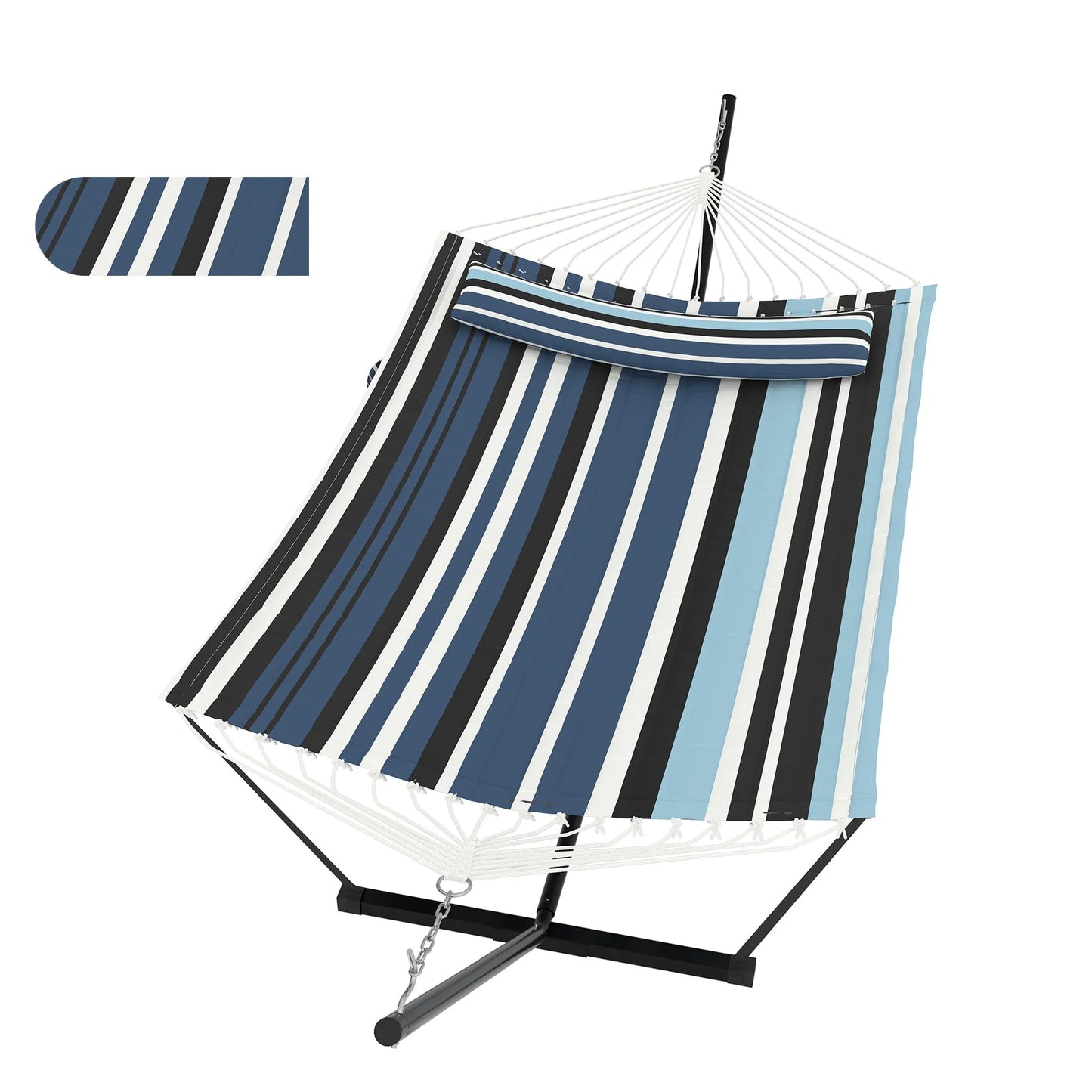 HiMISS Outdoor Hammock With Stand 2 Person Carry Bag