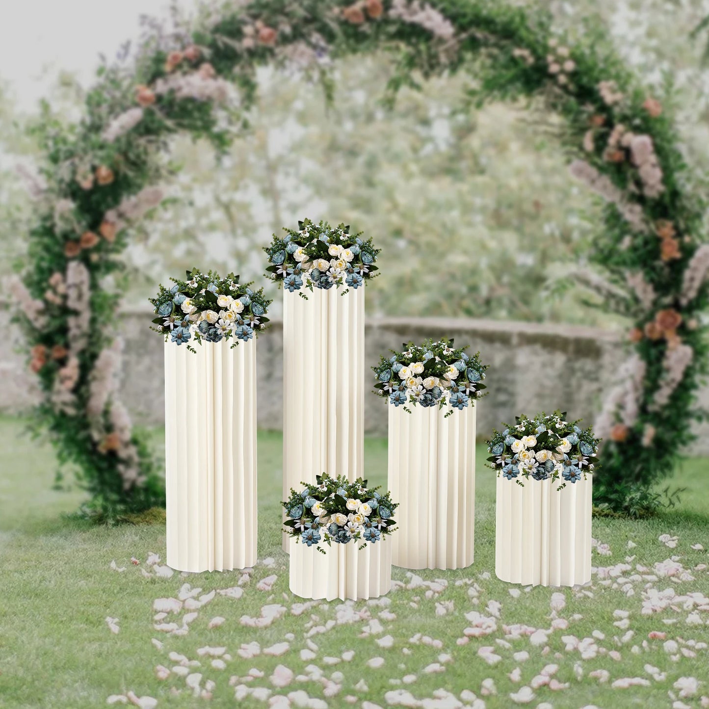 Foldable Cardboard Centerpiece Stands For Wedding Decor