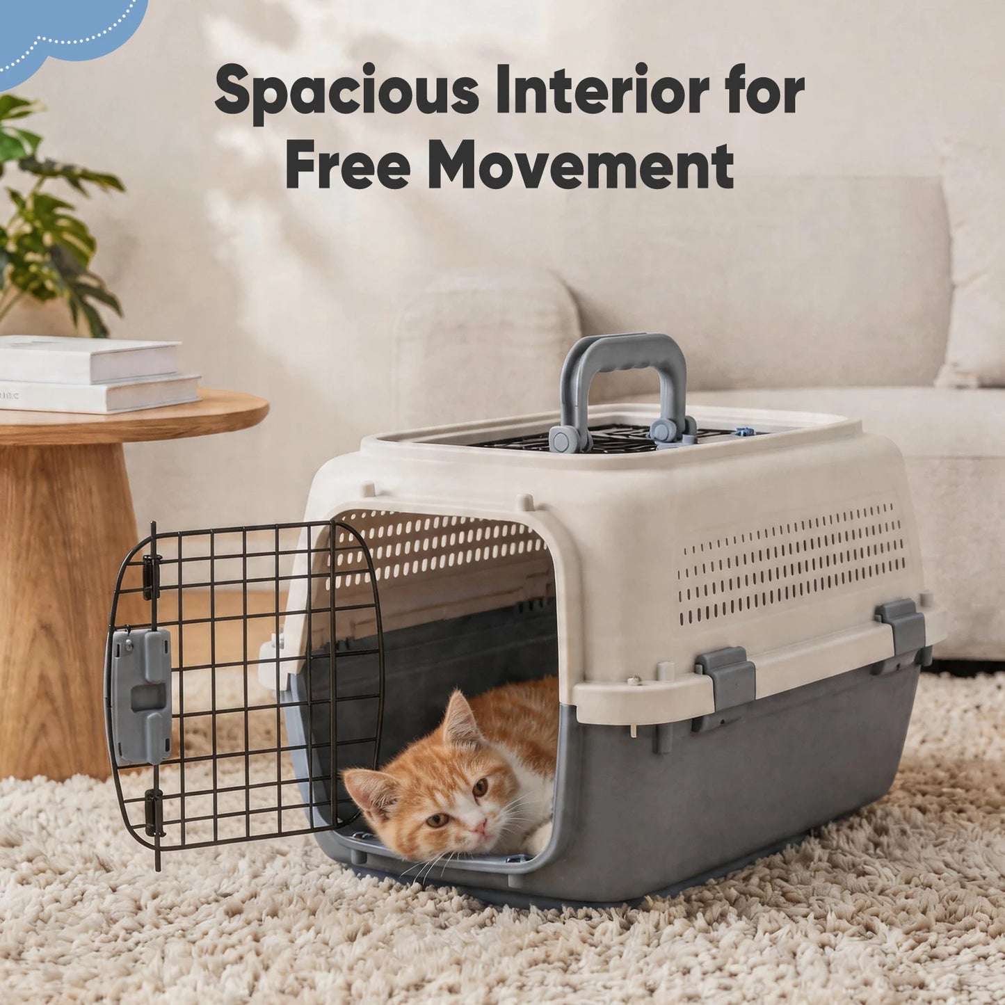 23Inch Pet Carrier For Small Dogs And Cats Top Door