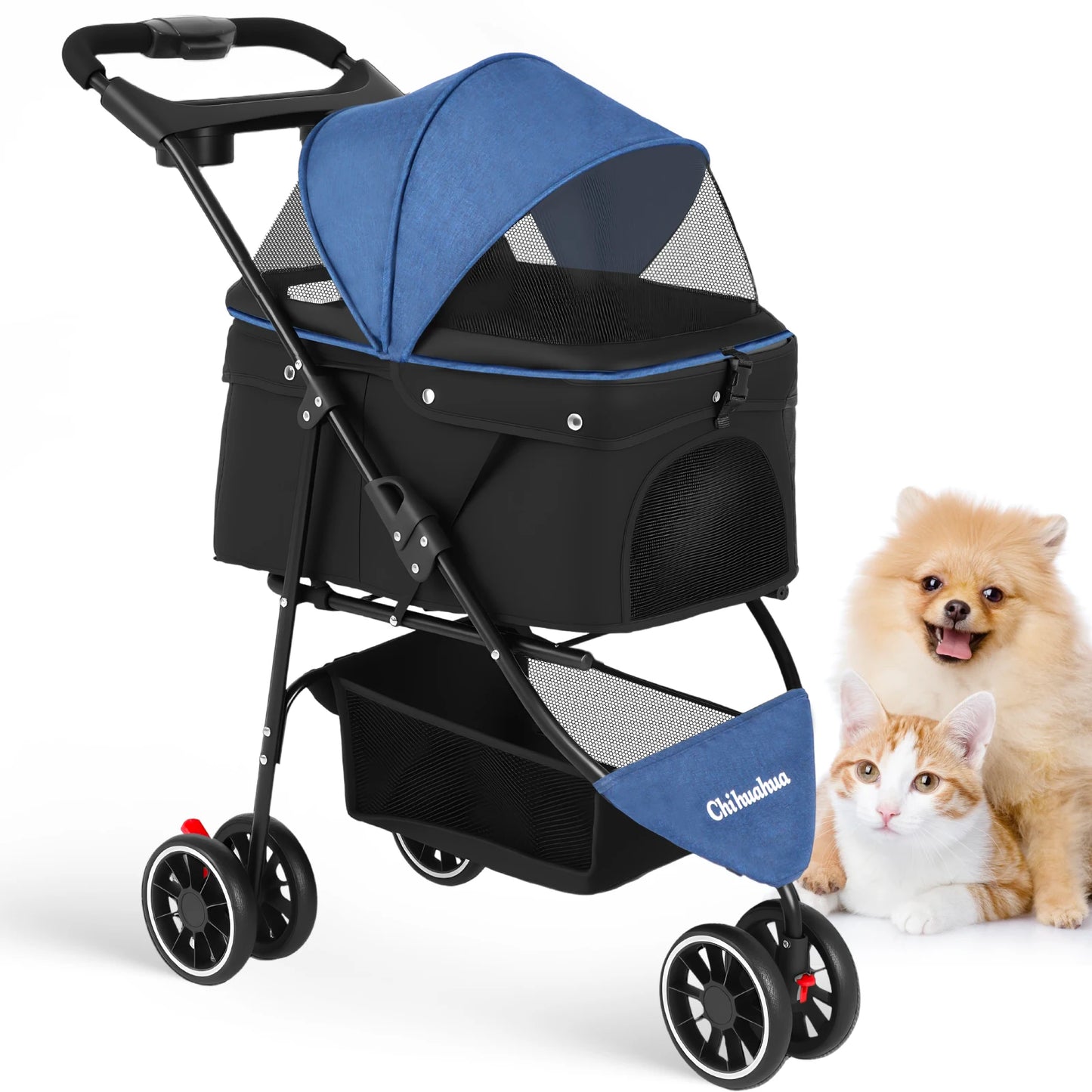 CHIHUAHUA Pet Stroller for Small to Medium Cats and Dogs