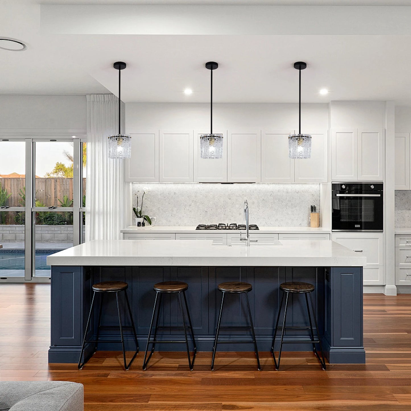 GreeLustr Modern Crystal Glass Pendant Ceiling Lamp