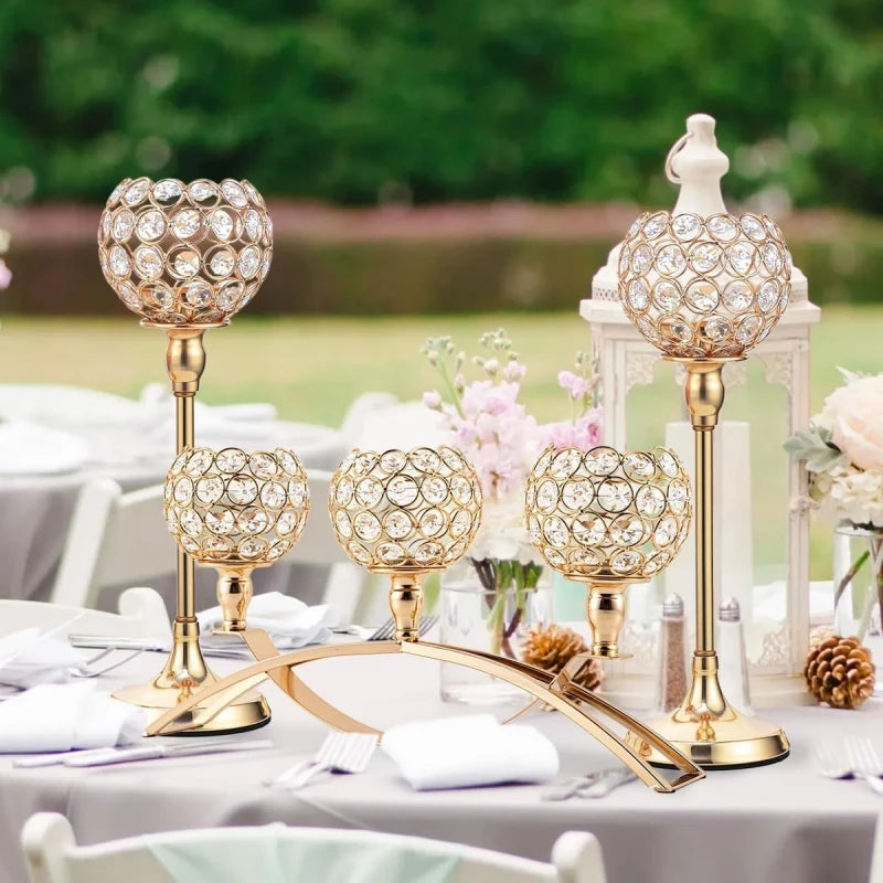 Vincigant 3-Arm Tealight Candle Holder Candelabra Stand