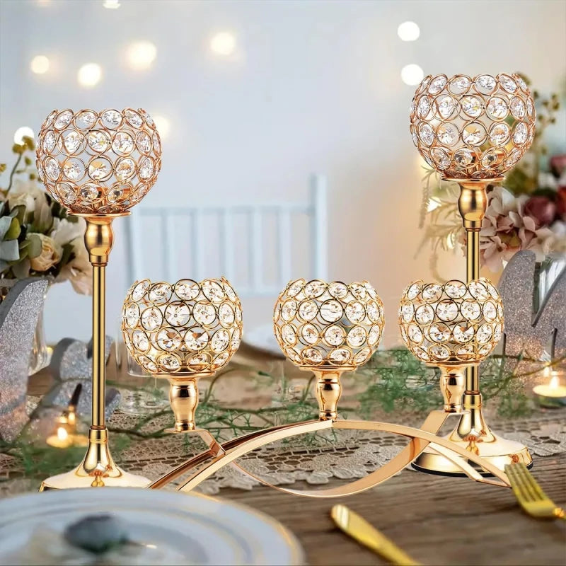 Vincigant 3-Arm Tealight Candle Holder Candelabra Stand