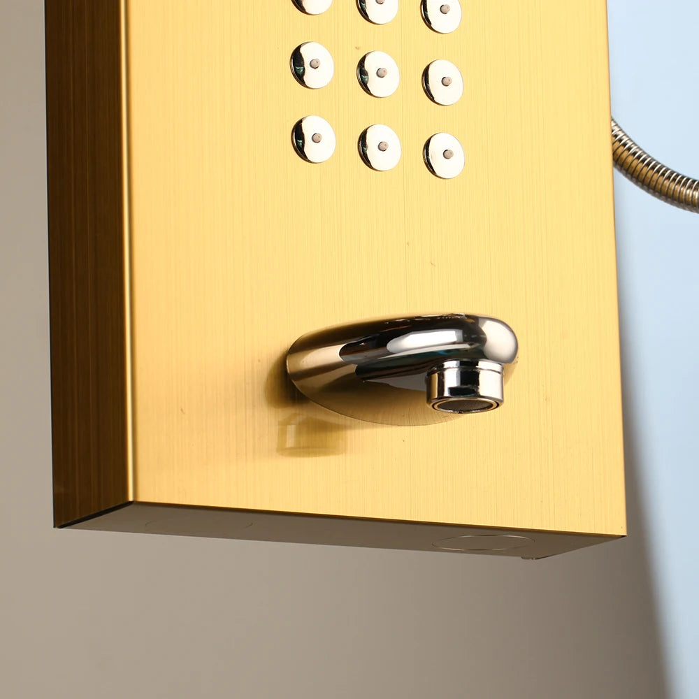 MEKKHALA Multifunctional Shower Panel Tower With Massage Jets