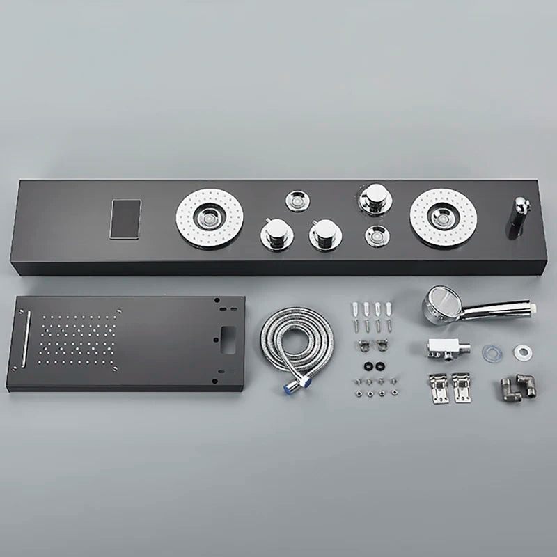 Suguword LED Shower Panel Column With Massage And Temperature Display