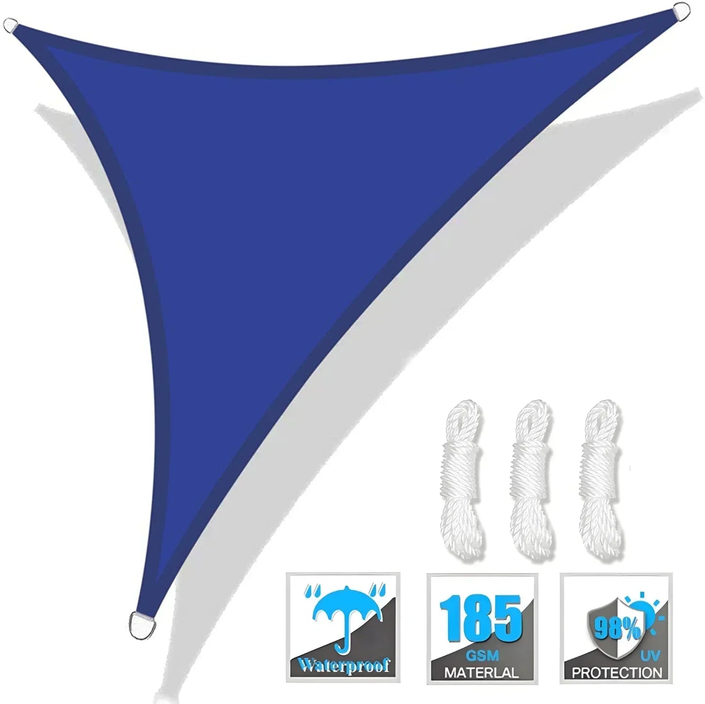 Triangle Sun Shade Sail Canopy UV Block For Outdoor Patio