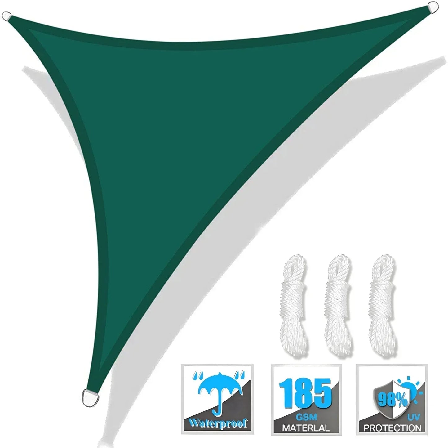 Triangle Sun Shade Sail Canopy UV Block For Outdoor Patio