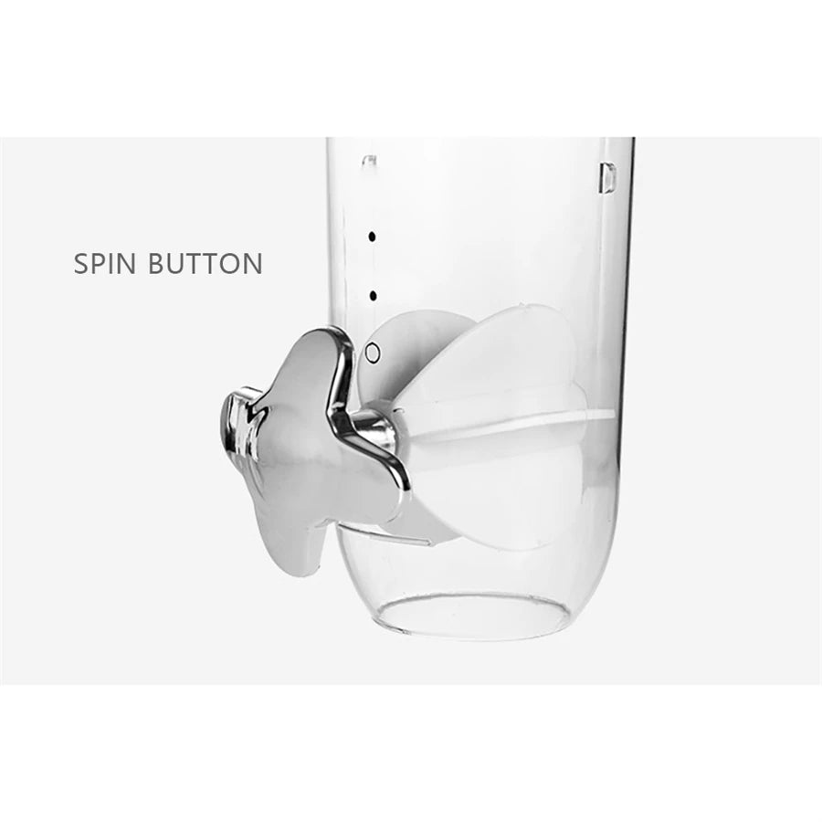 Wall Mounted Two Barrel Cereal Dispenser For Grains And Rice