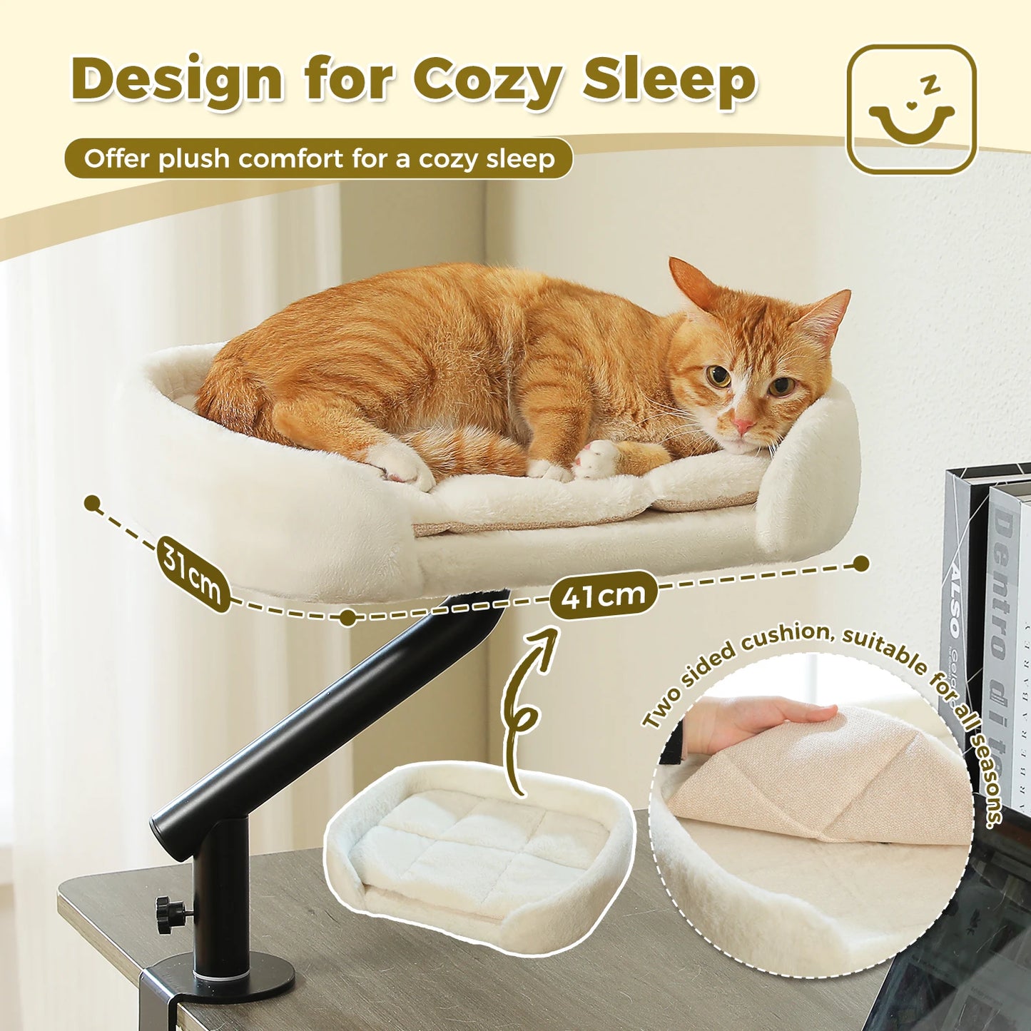 PAWZ Road Cat Desk Bed 360 Degree Rotatable Cat Stand