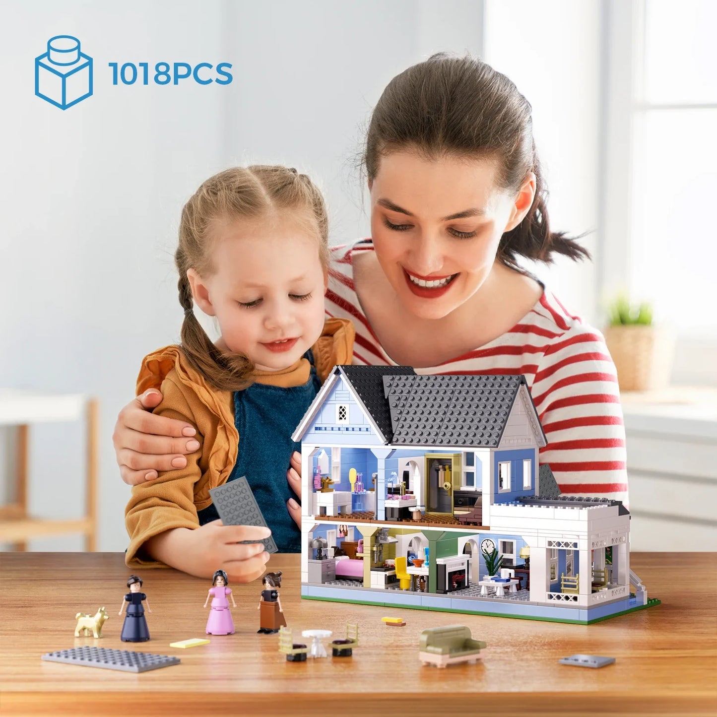 Lorelai Movie House Building Block Set For Kids 1107 Pieces