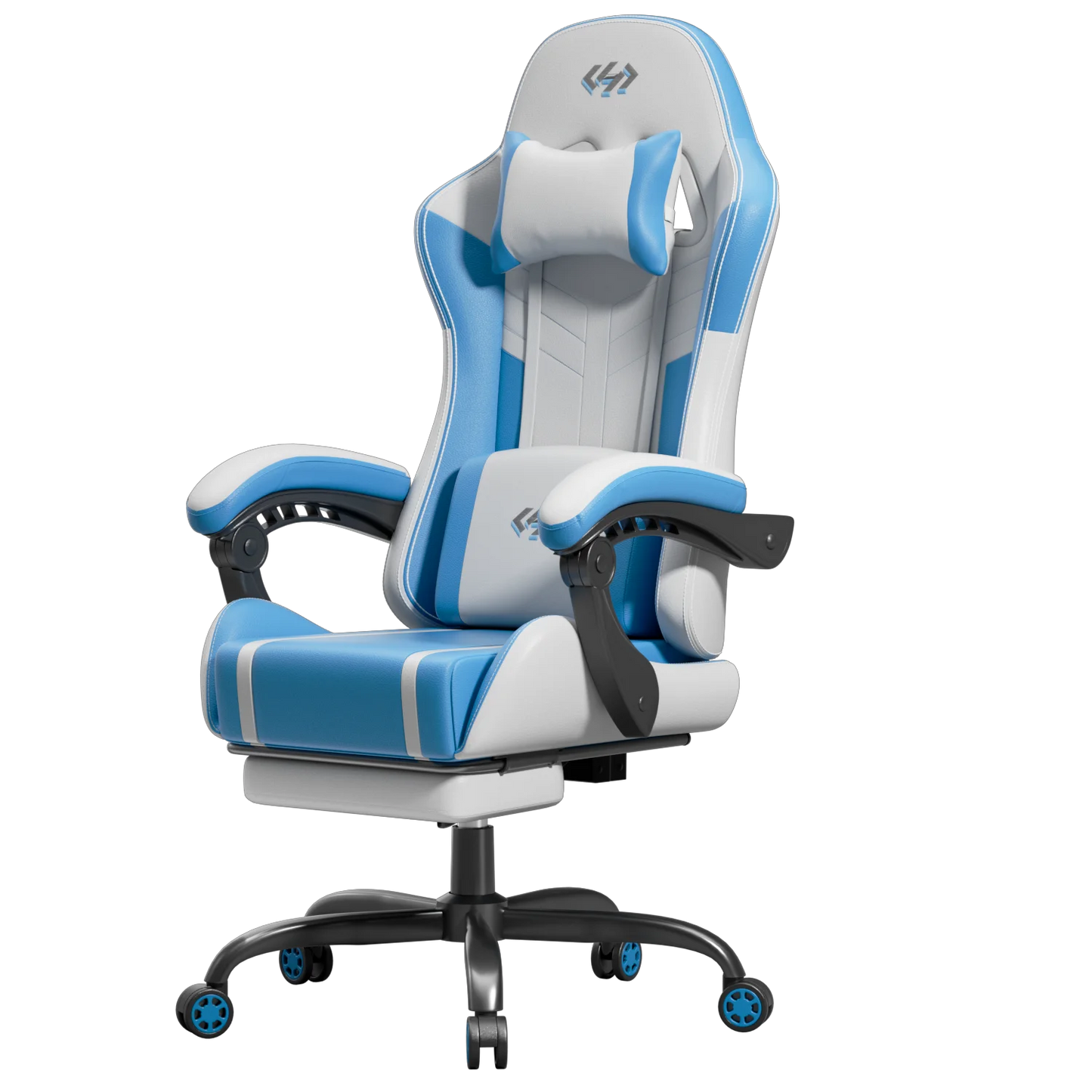 FRODROVIA Ergonomic Gaming Chair With Lumbar Massage And Footrest