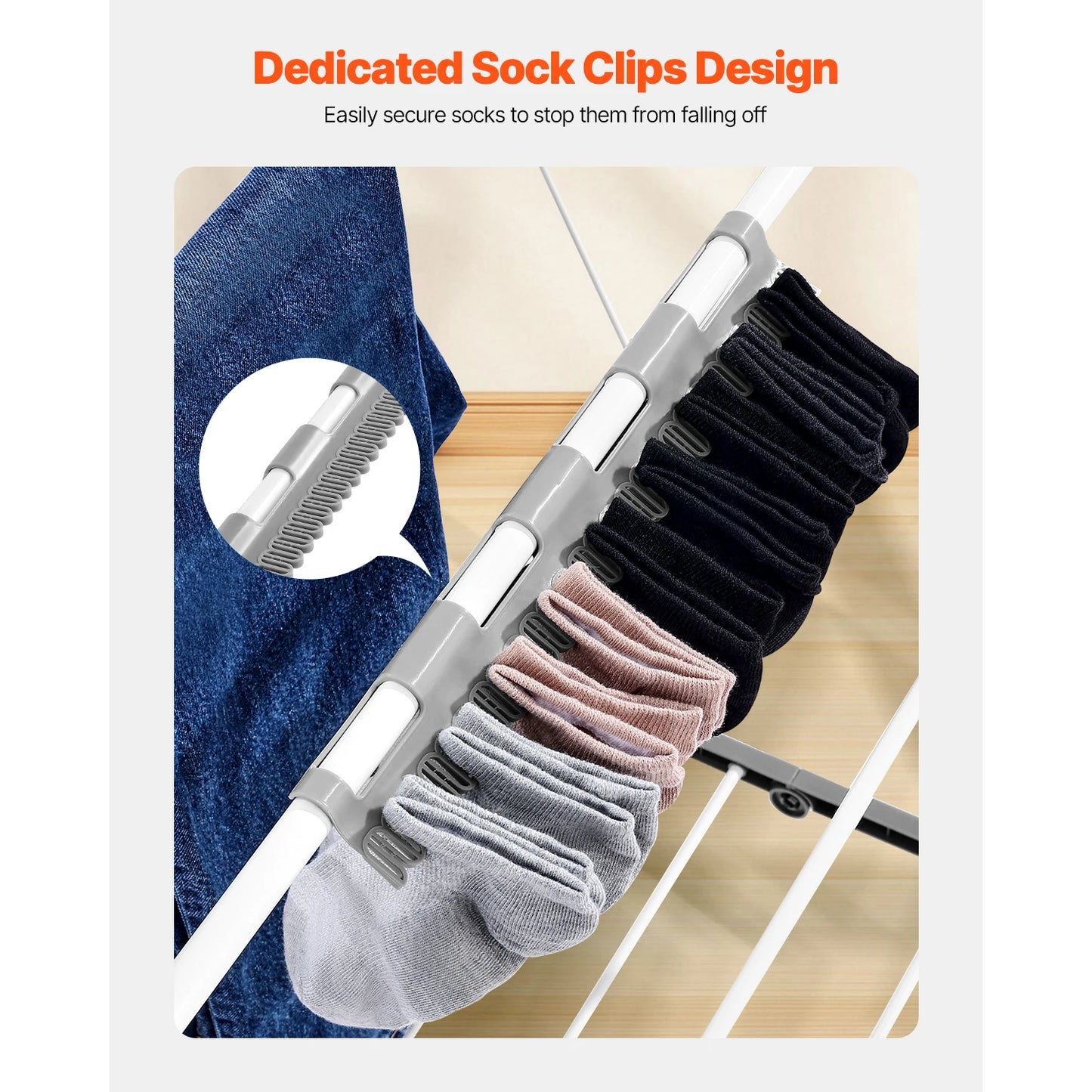 Adjustable Foldable Clothes Drying Rack For Indoor Outdoor