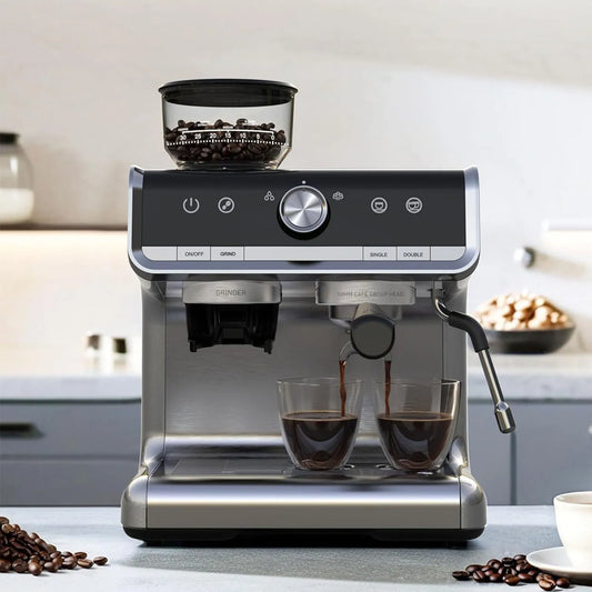 Acekool 20 Bar Espresso Machine With Grinder Semi Automatic