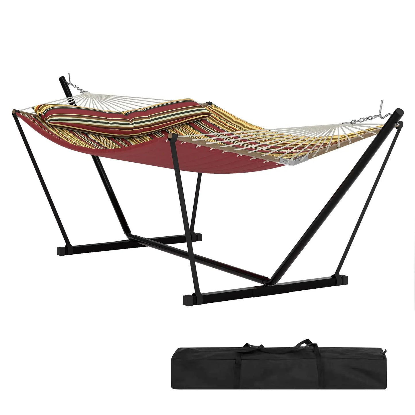 HiMISS Outdoor Hammock With Stand 2 Person Carry Bag
