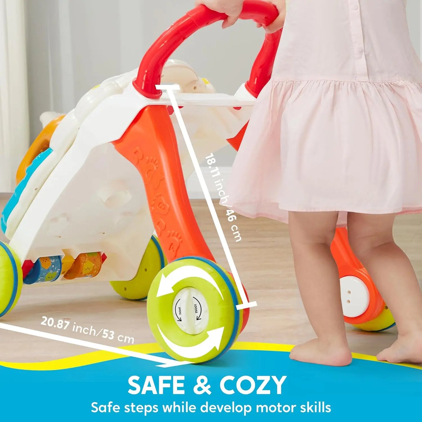 Joyfy Infant Learning Walker Two In 1 Sit To Stand
