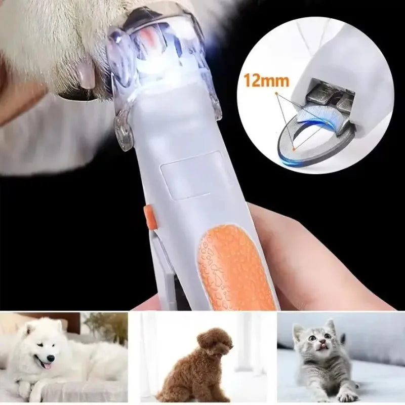 LED Pet Nail Clippers With Light for Dogs and Cats