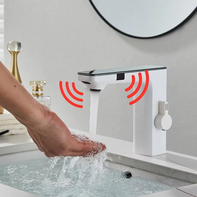 Shinesia Touch Sensor Basin Faucet With LED Temperature Display