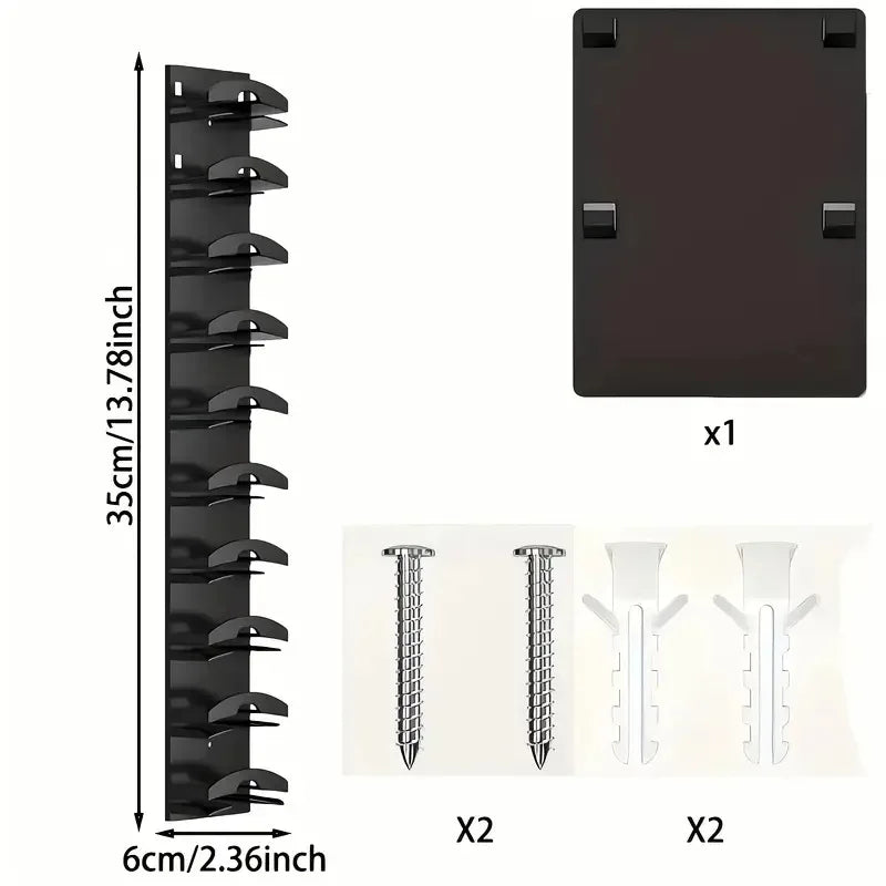 Wall Mounted Hat Organizer Holds 18 Caps Multilayer Space Saver