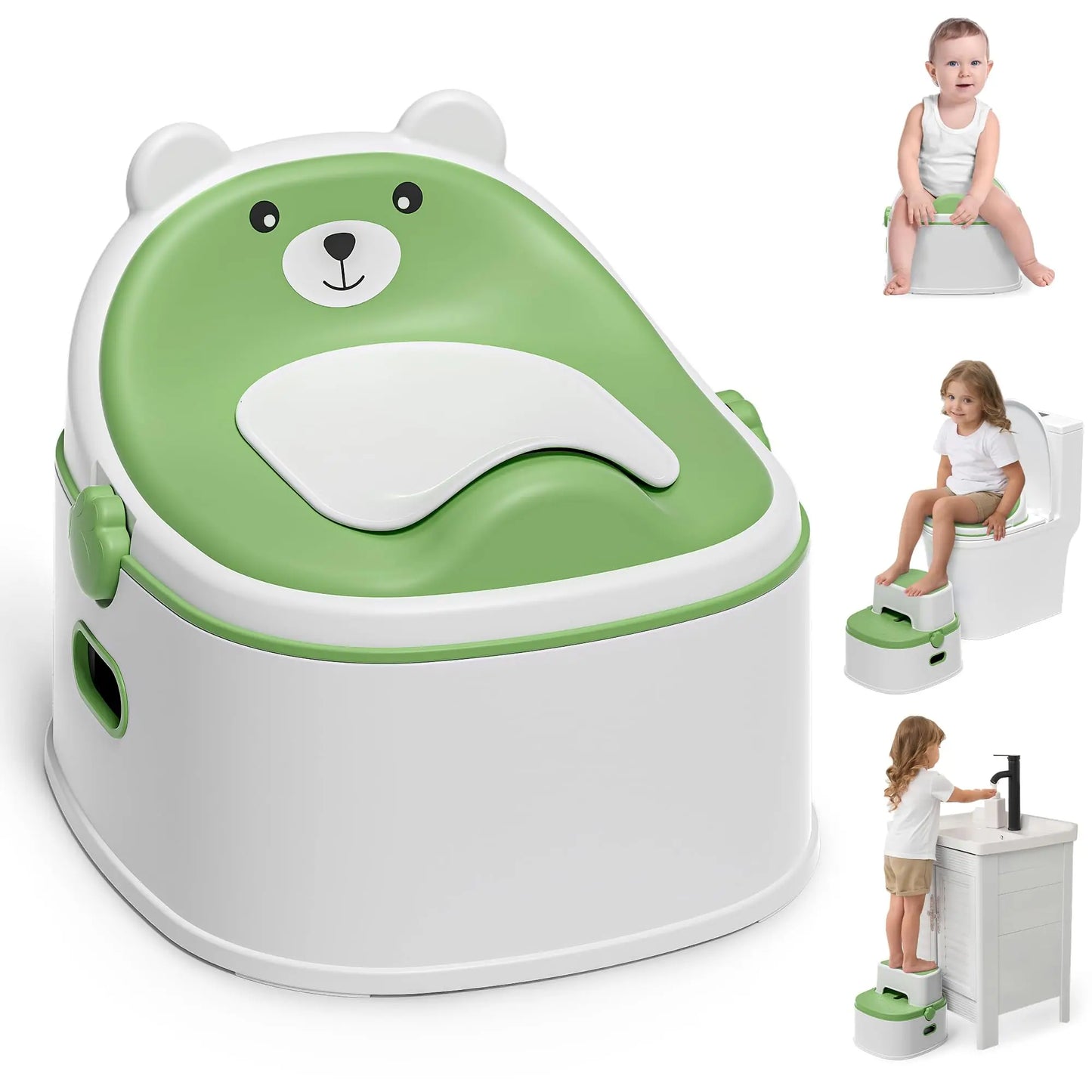3 In 1 Portable Potty Training Toilet Seat And Toddler Step Stool