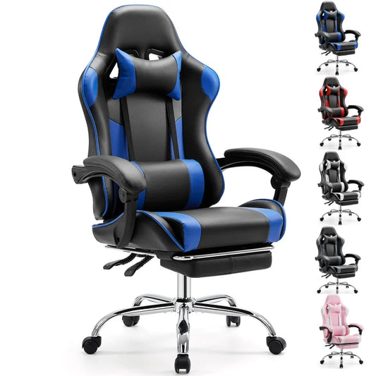 JHK Ergonomic Racing Gaming Chair With Adjustable Height And Headrest