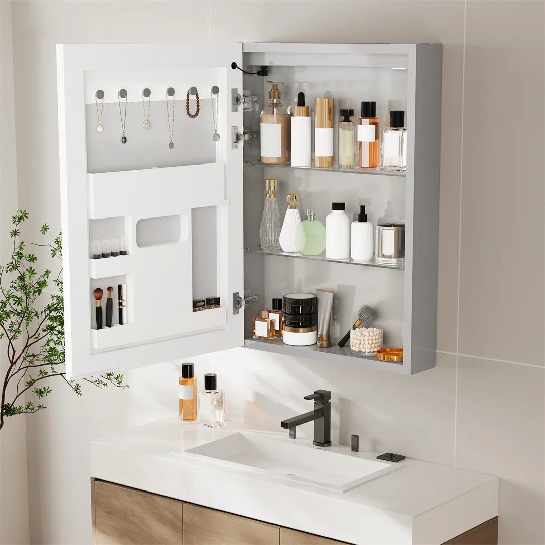 Luvodi Wall Mounted Led Bathroom Cabinet With Bluetooth Speaker Demirror