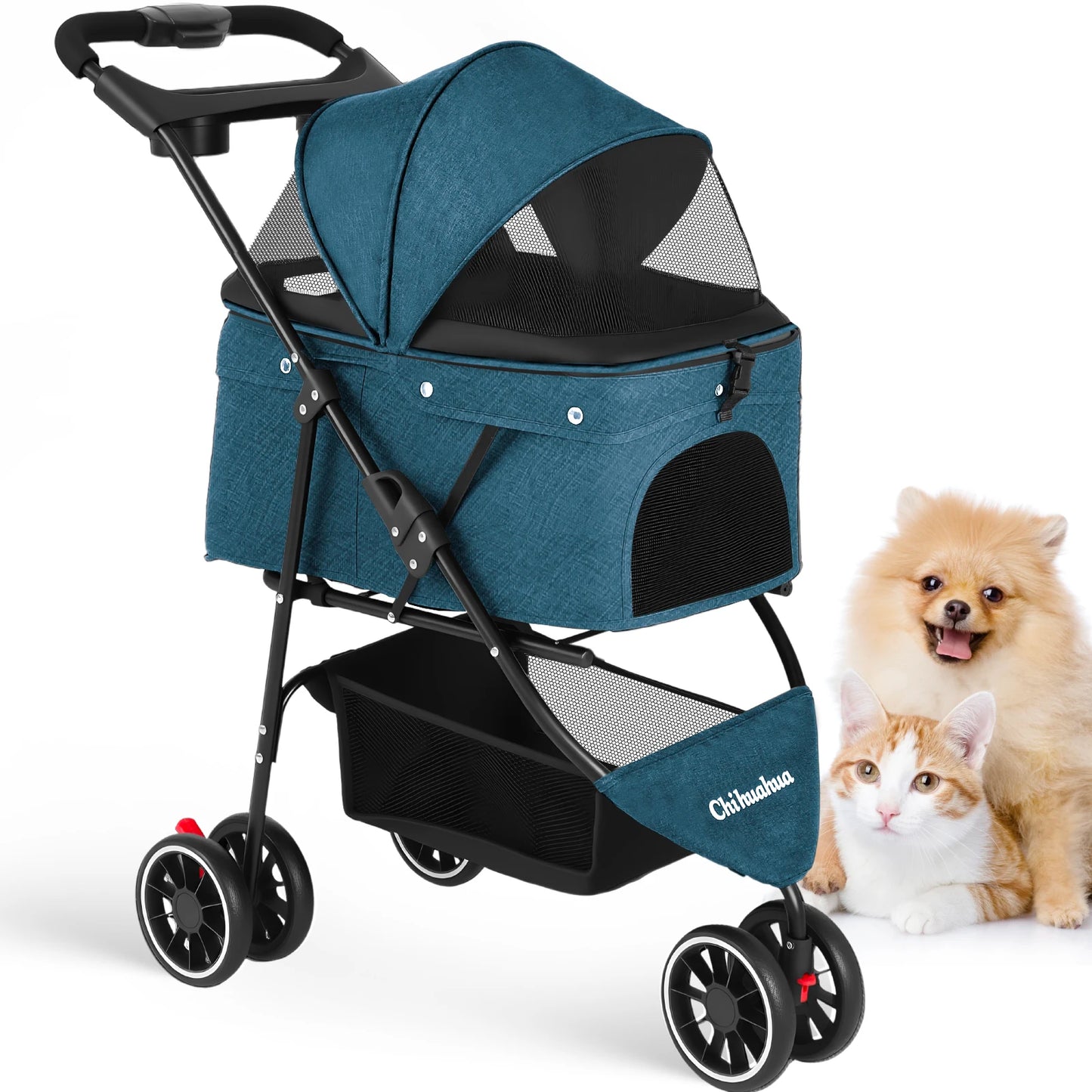 CHIHUAHUA Pet Stroller for Small to Medium Cats and Dogs