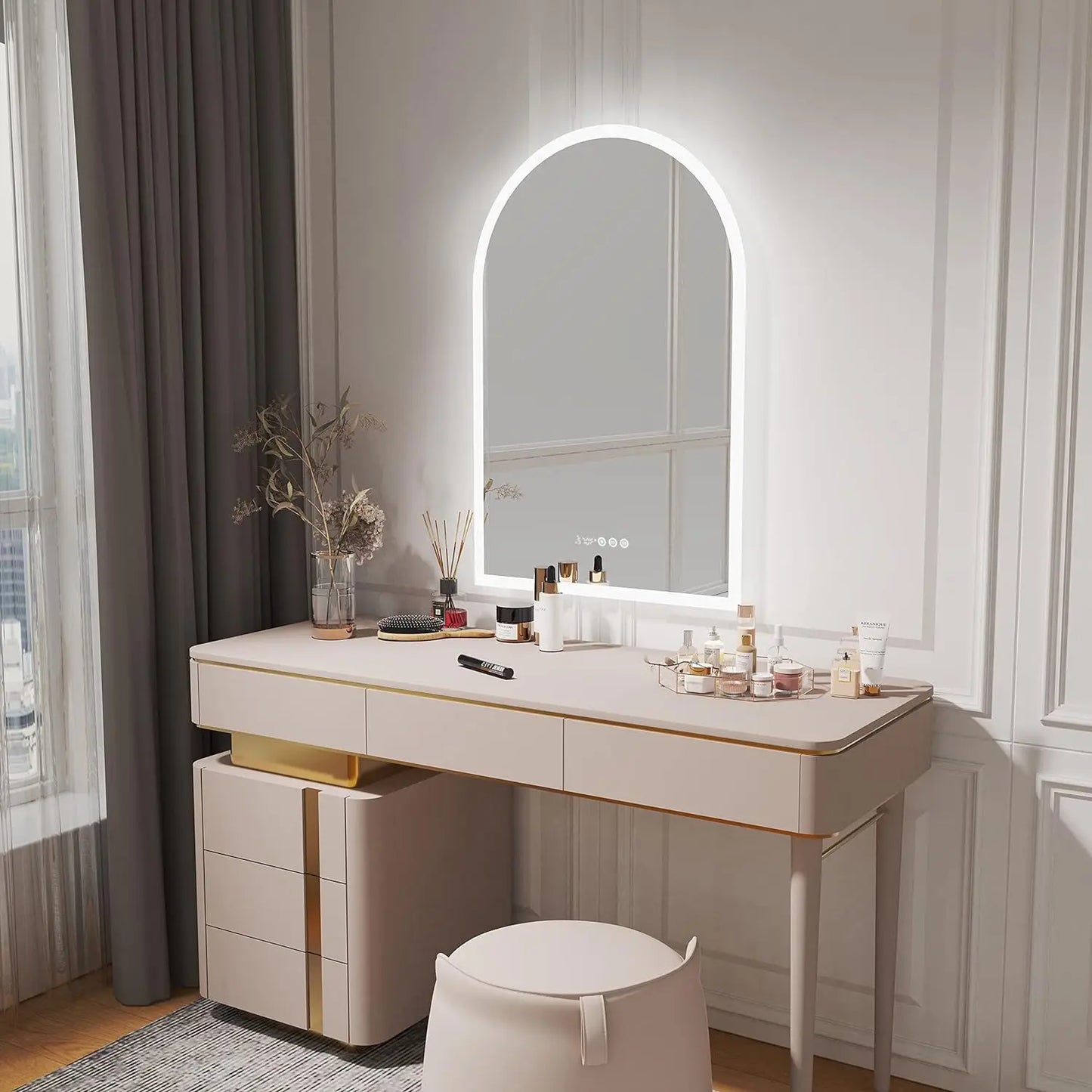 Wisfor Backlit Smart LED Bathroom Mirror With Dimmable Anti Fog