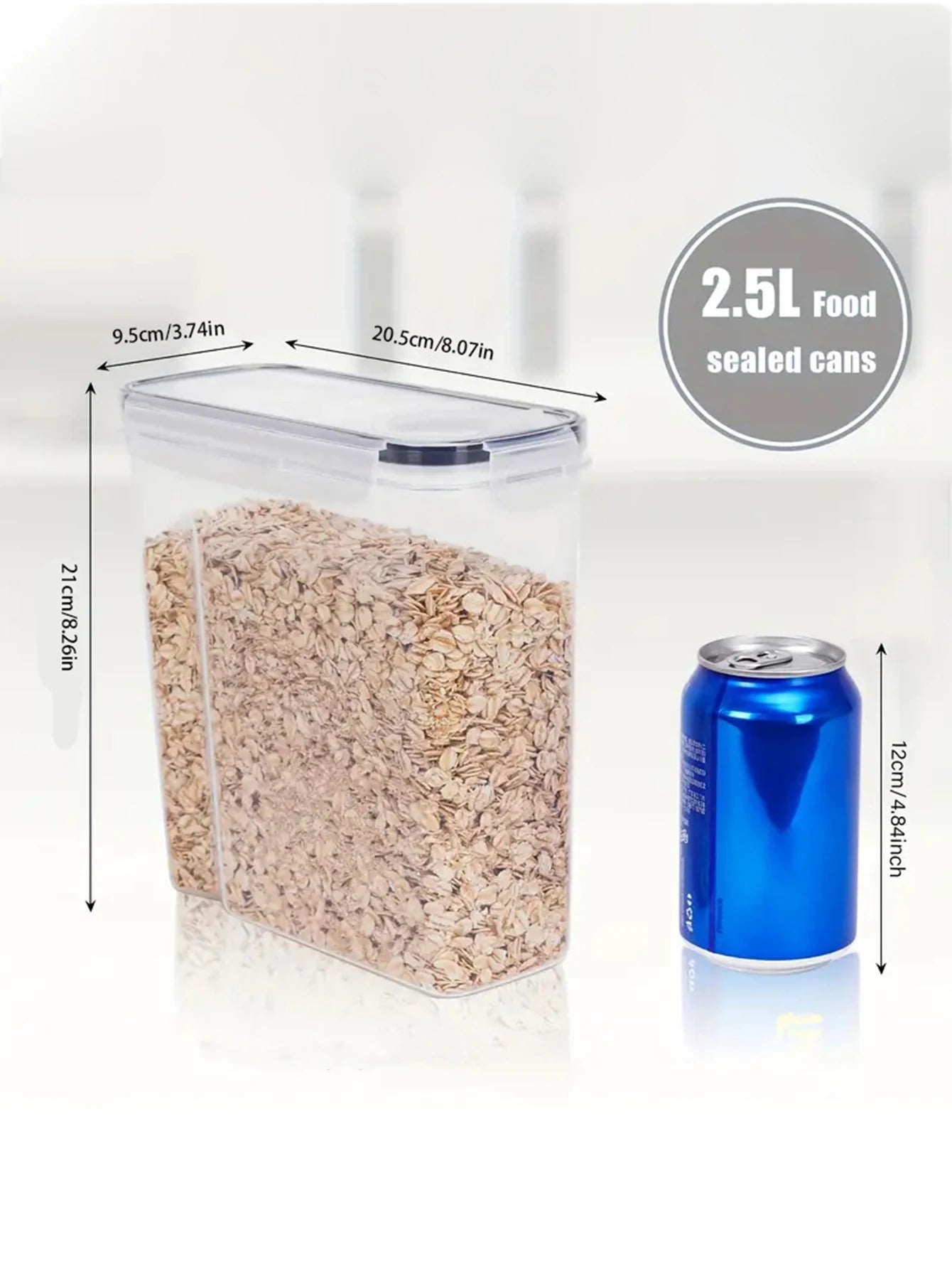 Airtight Food Storage Containers With Lids 4 Pack Pantry Organizer