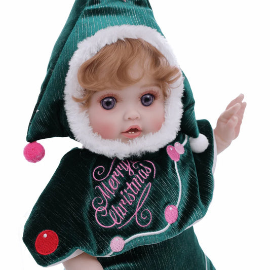 Cloveray Full Body Vinyl Reborn Baby Doll Lifelike Gift Toy