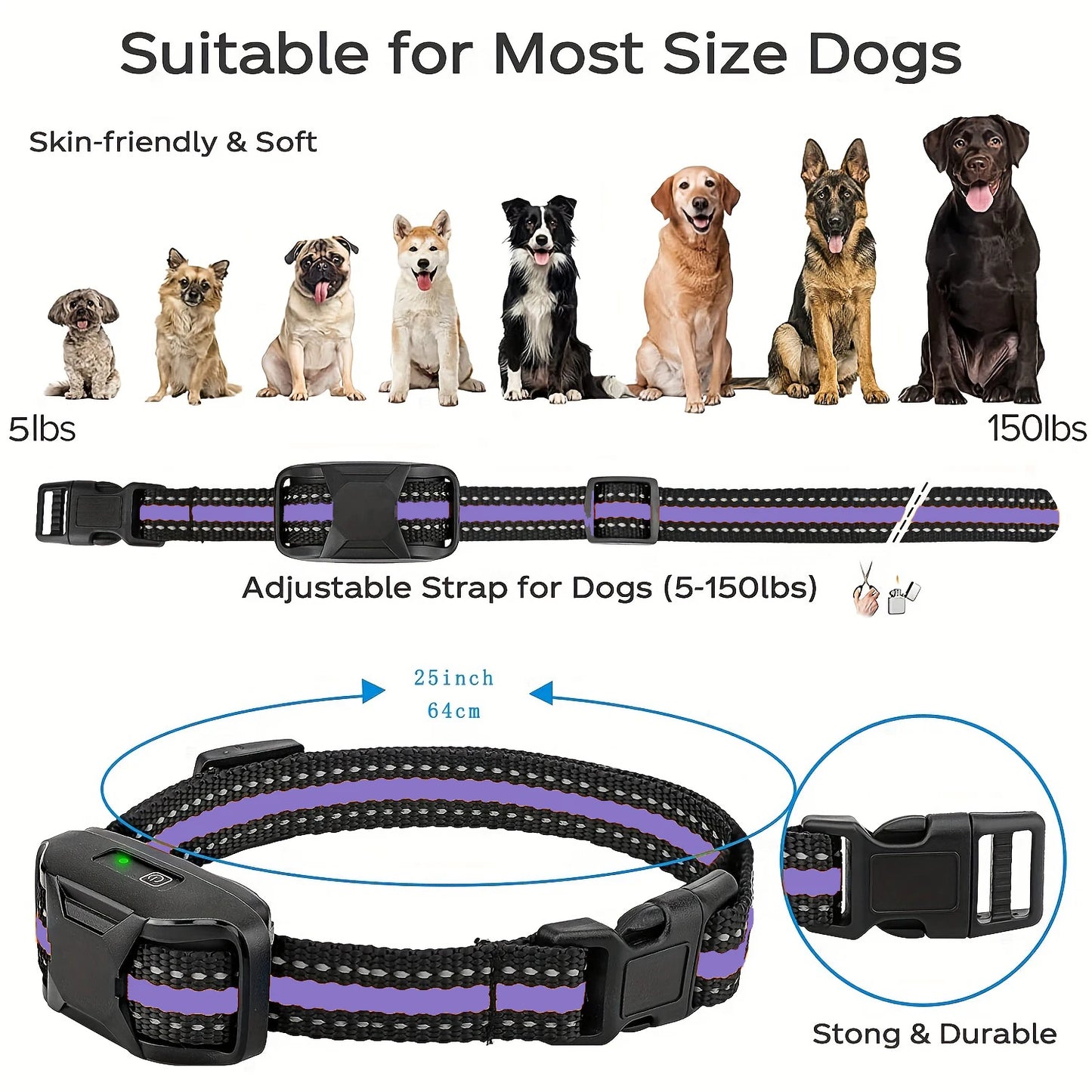 WXRPET 3300Ft Electric Dog Training Collar Remote Beep Vibration