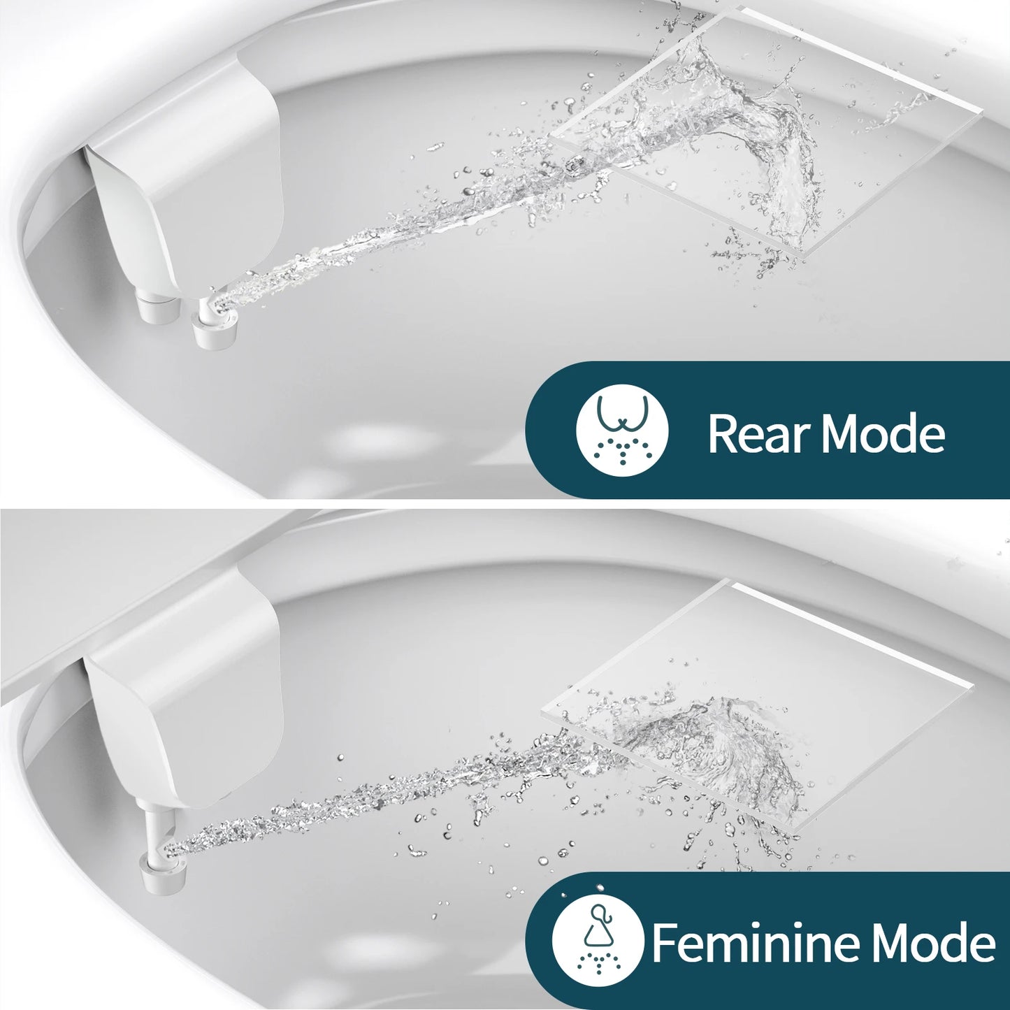 SAMODRA Bidet Attachment Dual Nozzle Adjustable Water Pressure