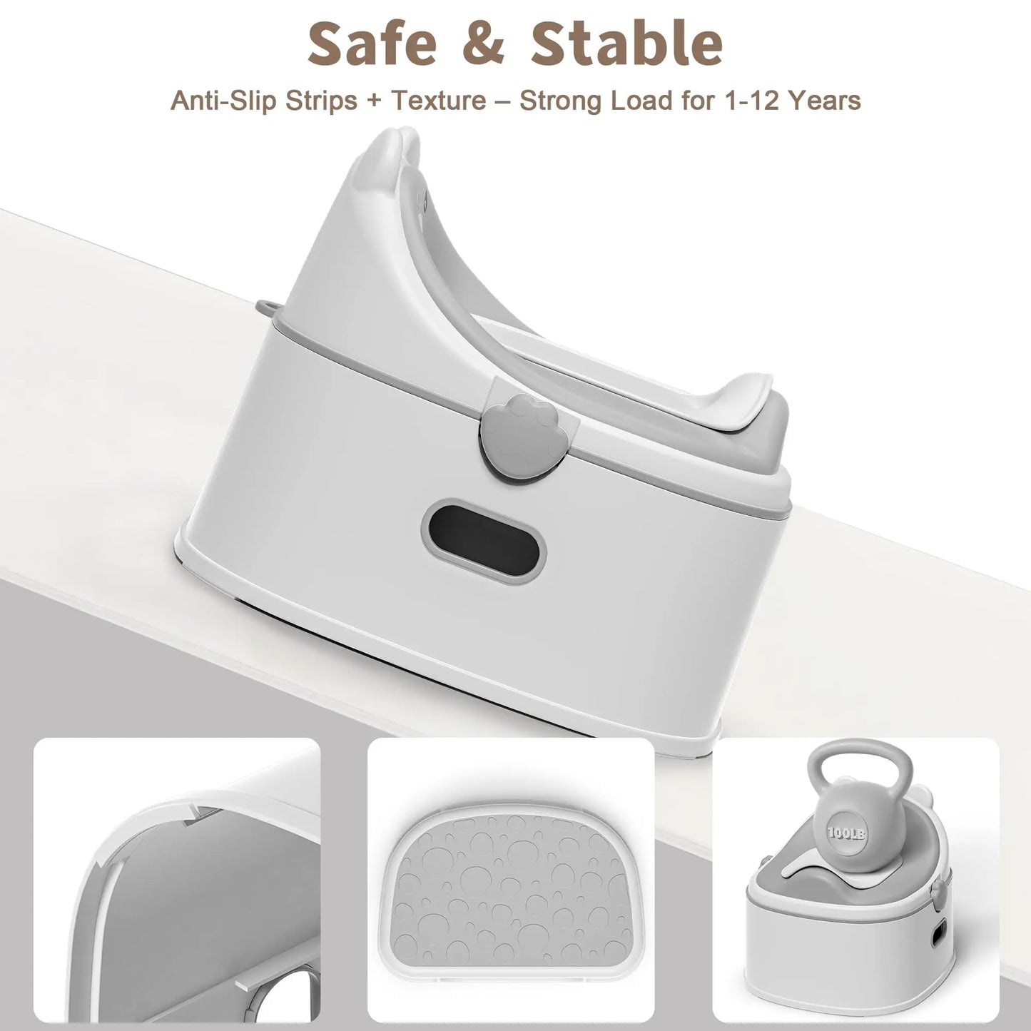 3 In 1 Portable Potty Training Toilet Seat And Toddler Step Stool