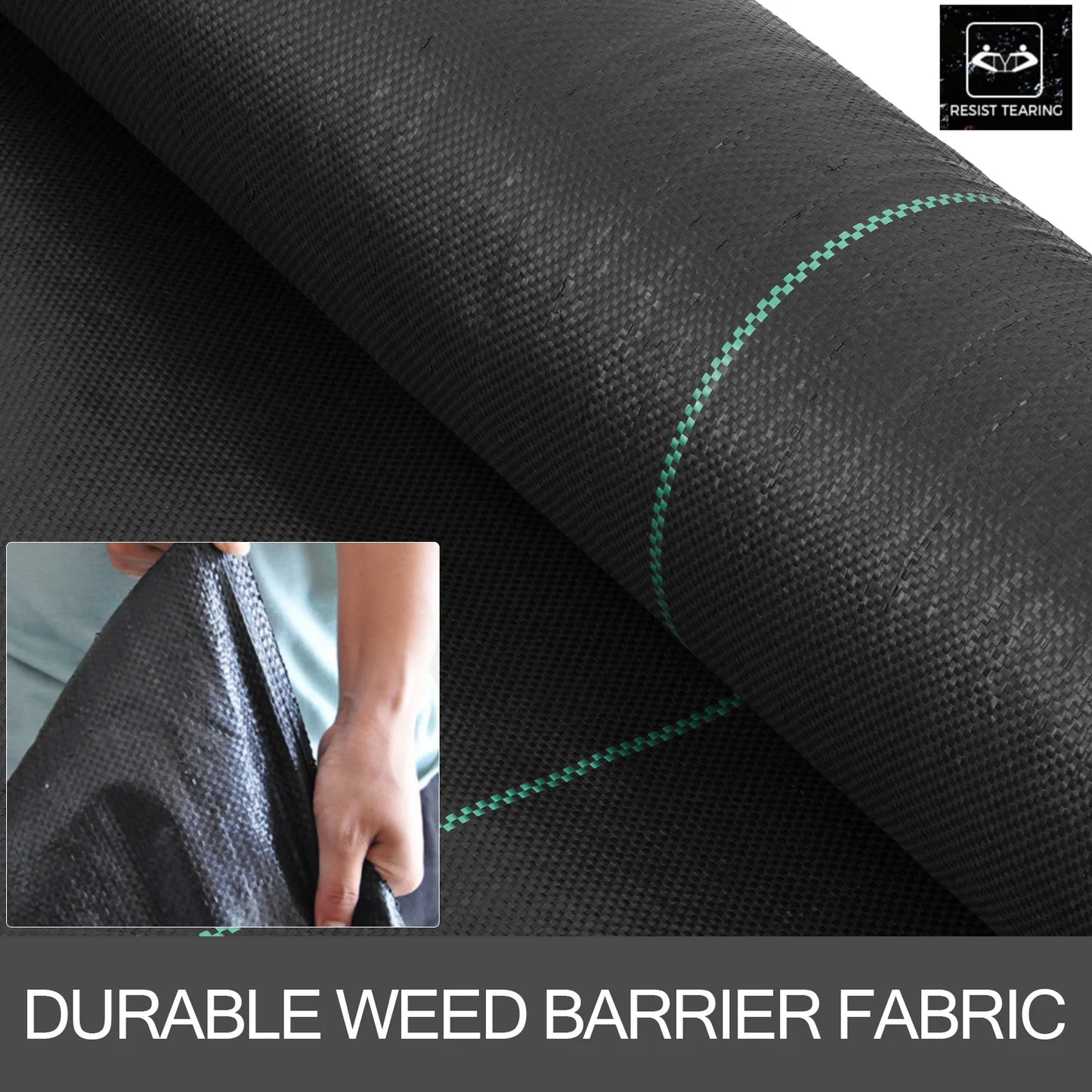 SucceBuy Heavy Duty Woven Landscape Fabric For Weed Control