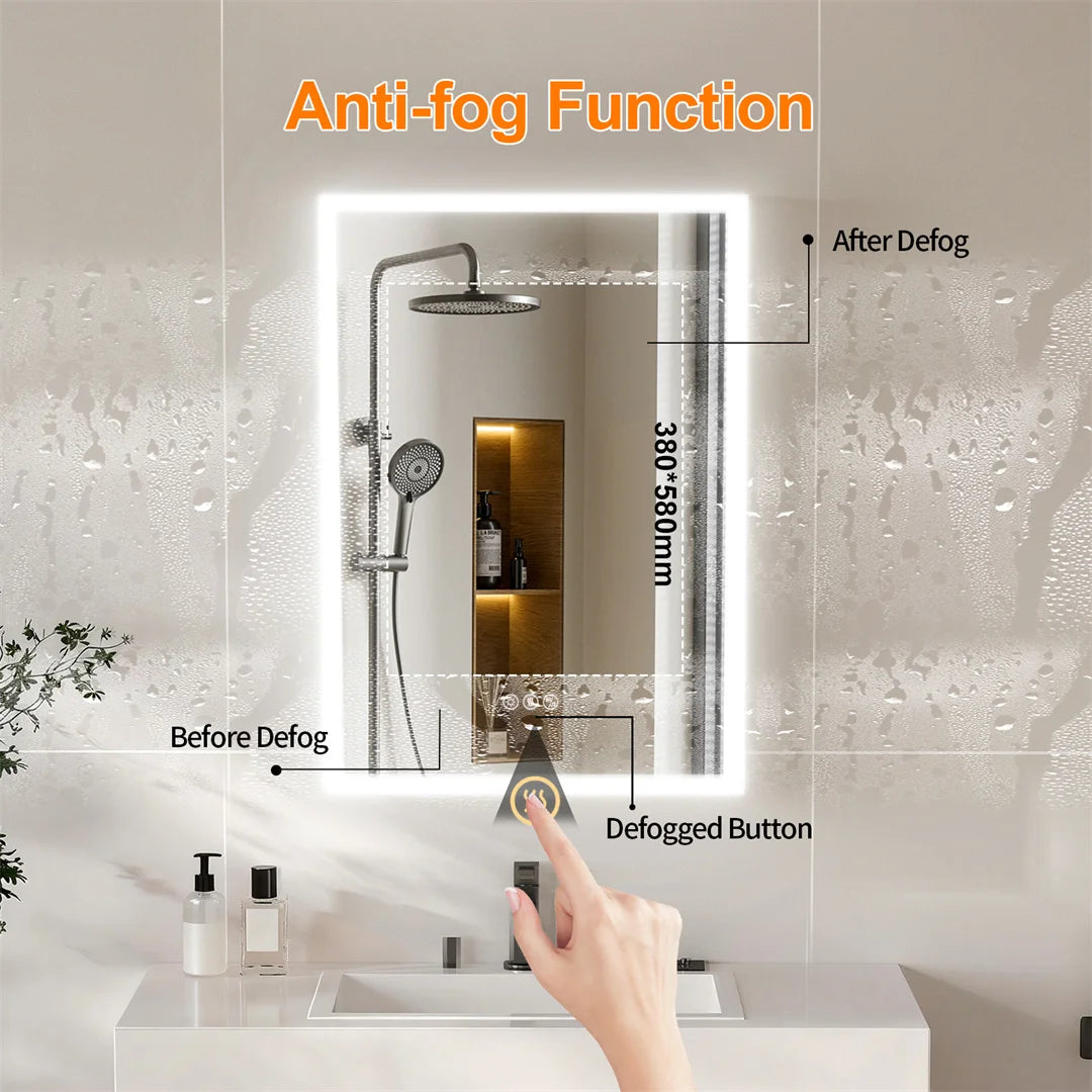 Luvodi Wall Mounted Led Bathroom Cabinet With Bluetooth Speaker Demirror