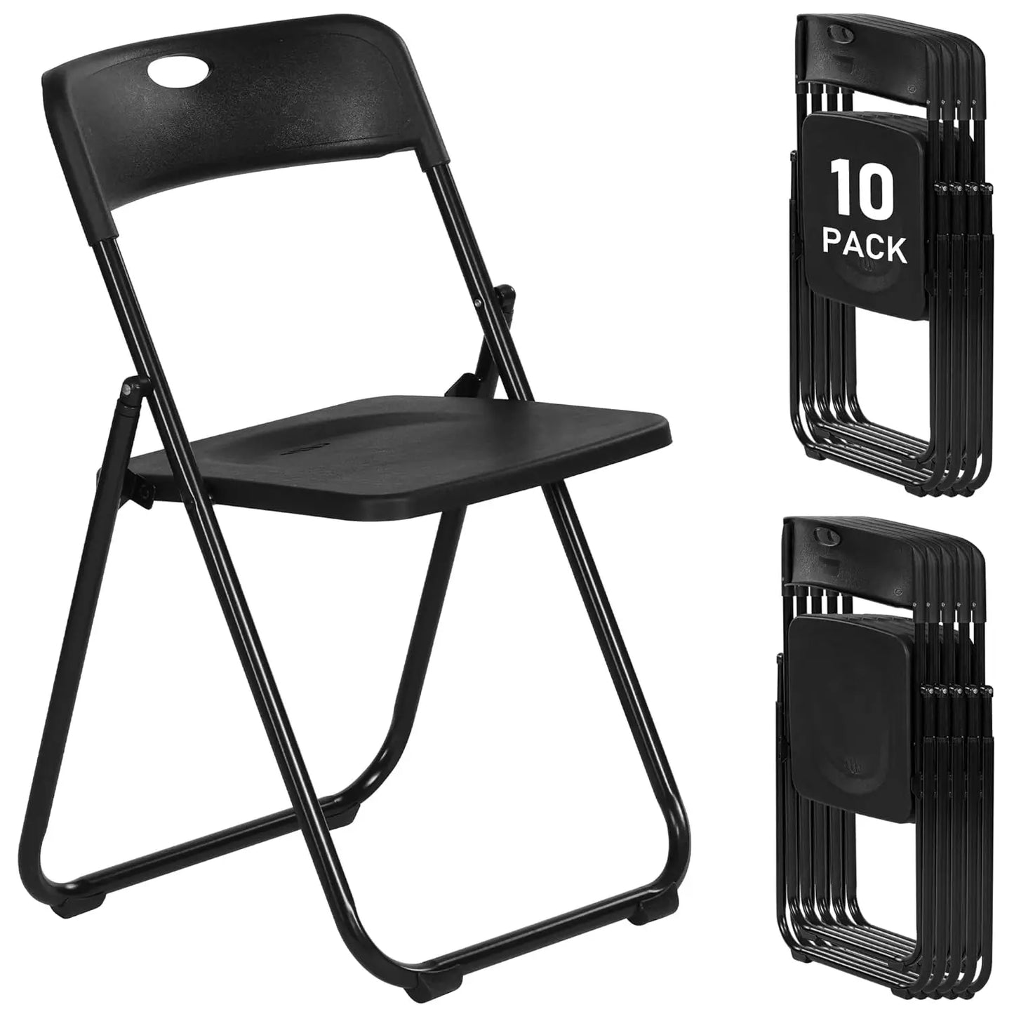 Plastic Folding Chairs With Steel Frame For Indoor Outdoor Use