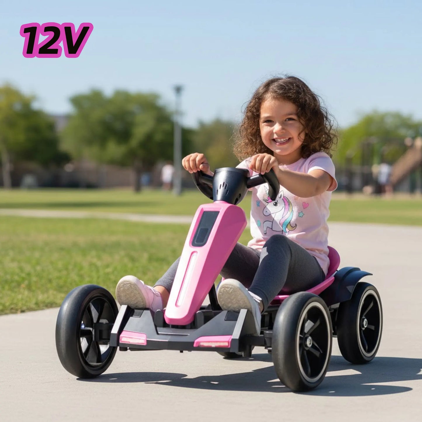 Jueshuai 12V Electric Kids Go Kart With Adjustable Seat