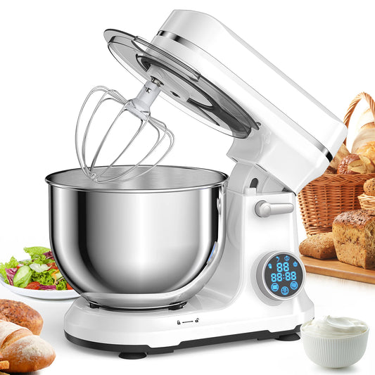 Biolomix 1200W Stand Mixer With Eleven Speed DC Motor