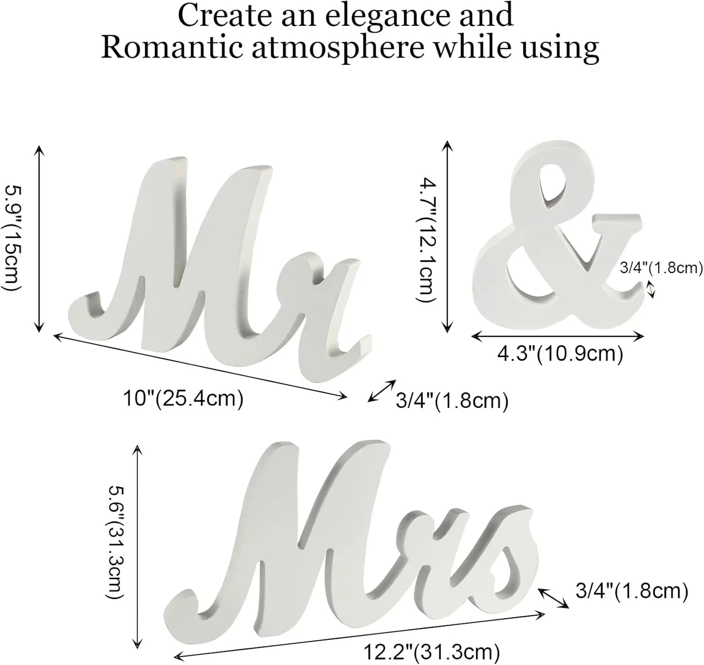 Twister.Ck Wooden Mr And Mrs Letter Sign Wedding Reception Decor