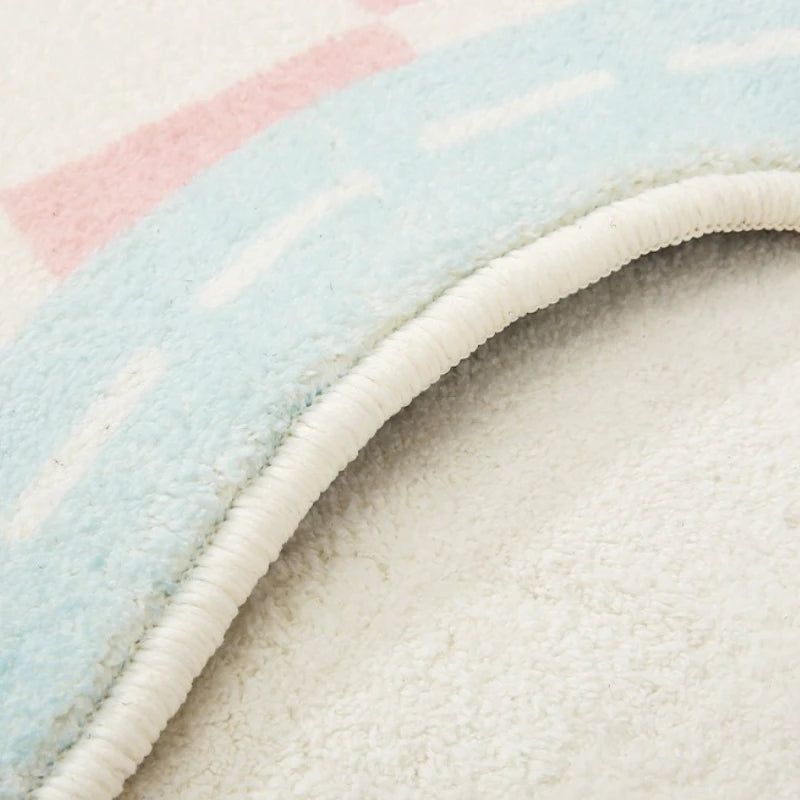 Modern Plush Irregular Area Rug for Living Room and Bedroom