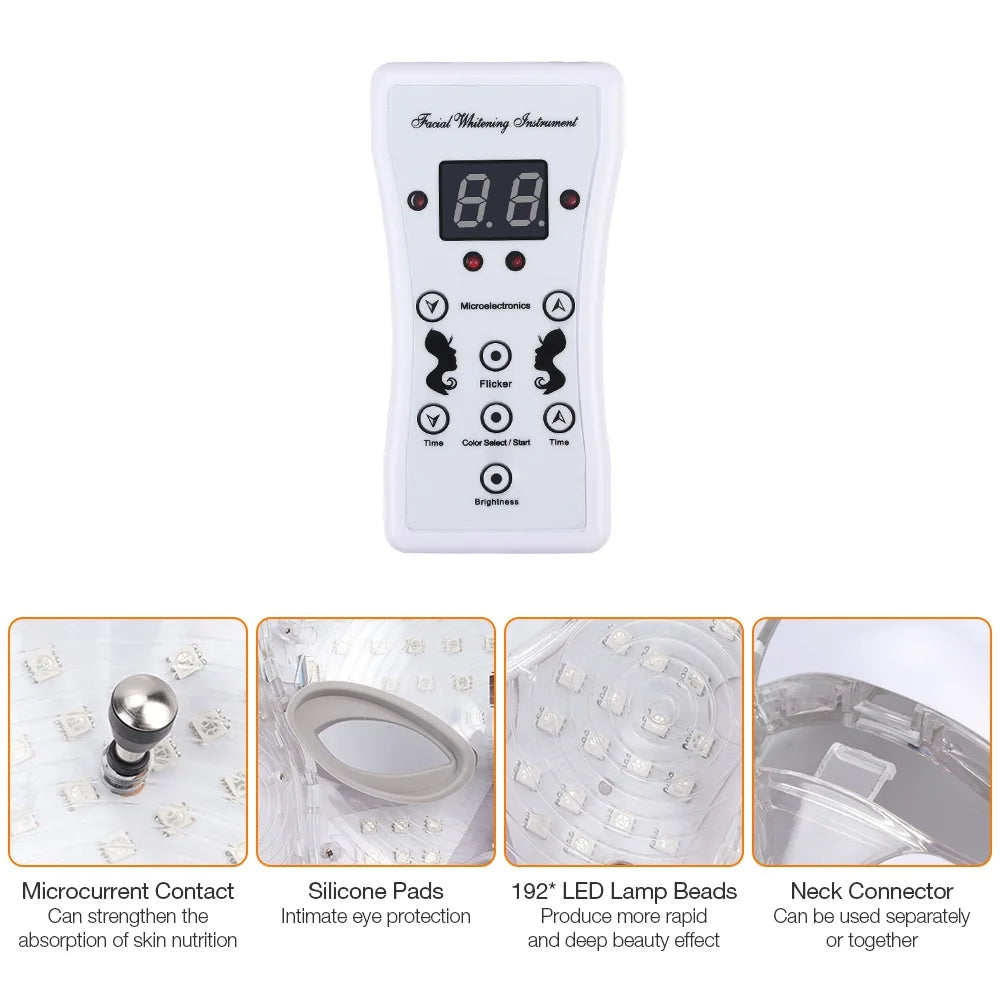 Iebilif LED Facial Phototherapy Mask For Skin Care