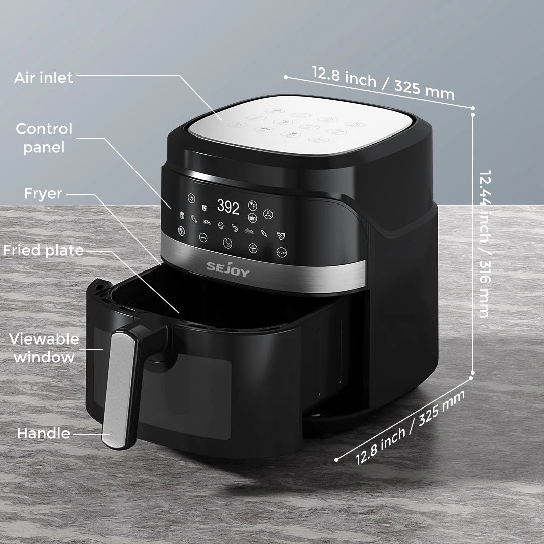 SEJOY Air Fryer 8 In 1 Countertop Oven Dehydrator Plus
