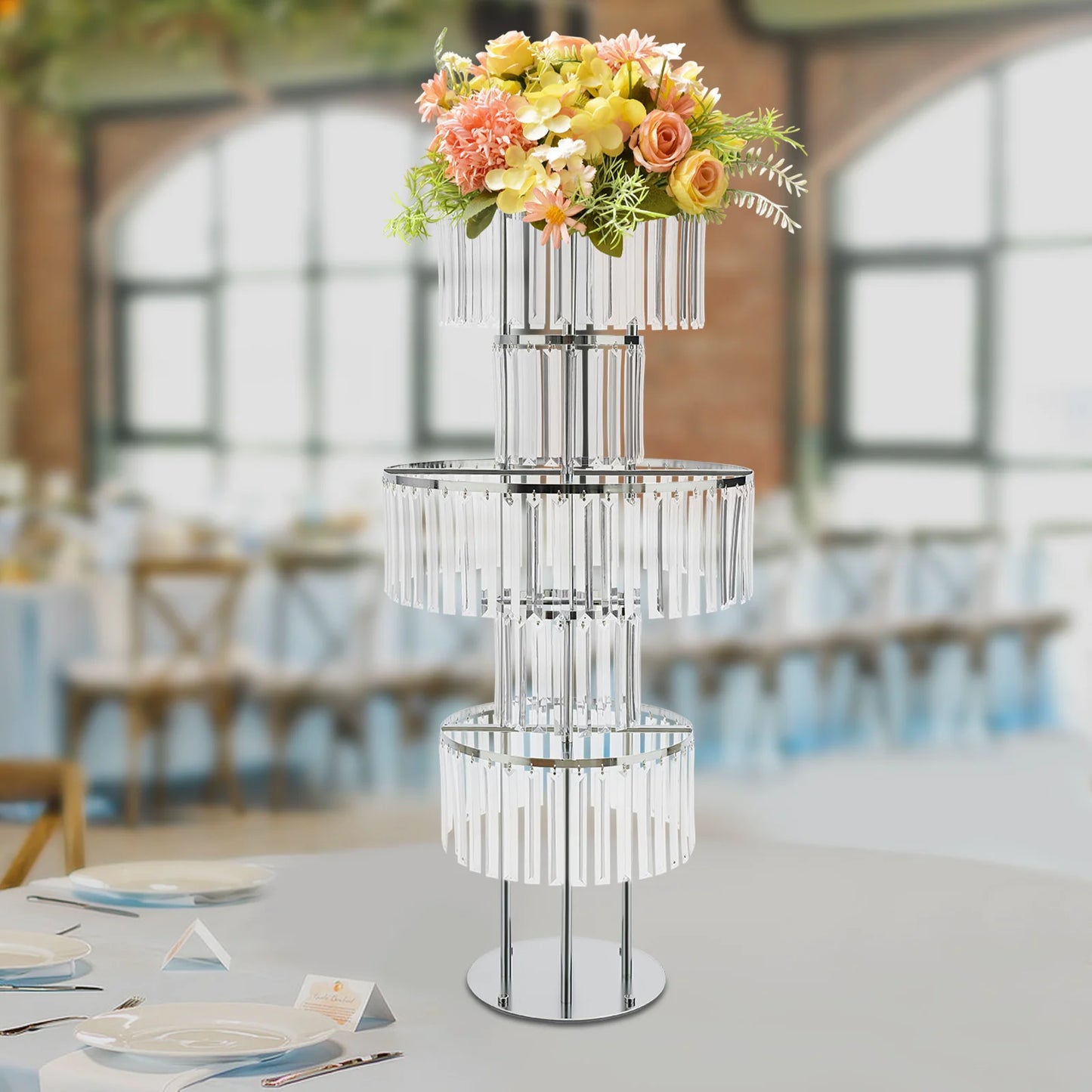 Luxury Acrylic Wedding Centerpiece Stand For Event Decorations