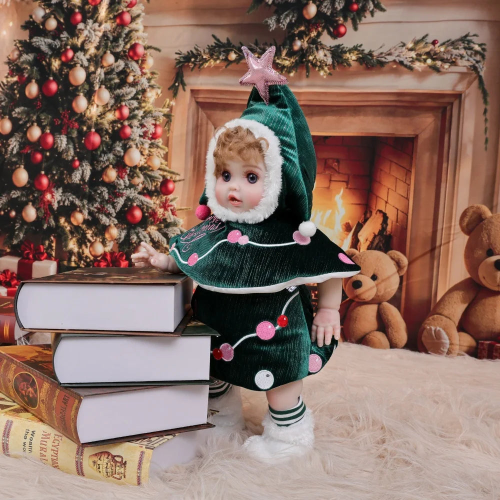 Cloveray Full Body Vinyl Reborn Baby Doll Lifelike Gift Toy
