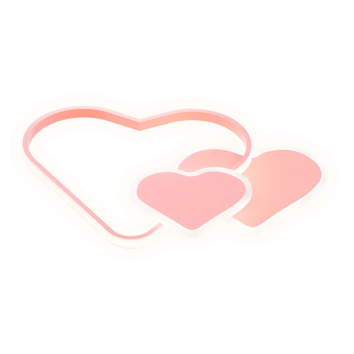Heart Shaped LED Ceiling Lamp With Dimmable Remote Control