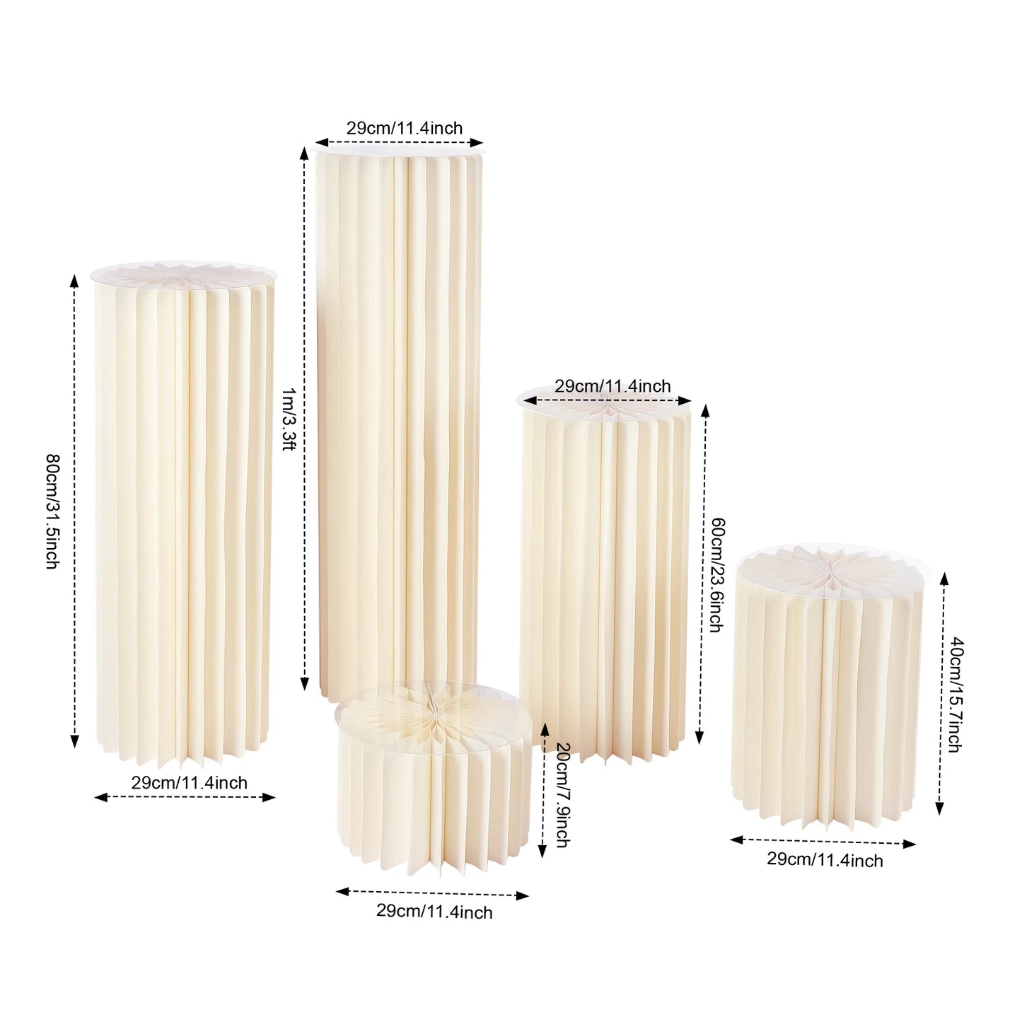 Foldable Cardboard Centerpiece Stands For Wedding Decor