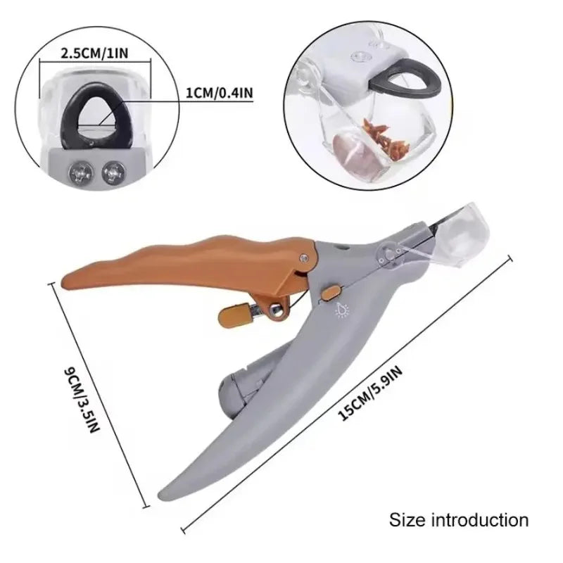 LED Pet Nail Clippers With Light for Dogs and Cats
