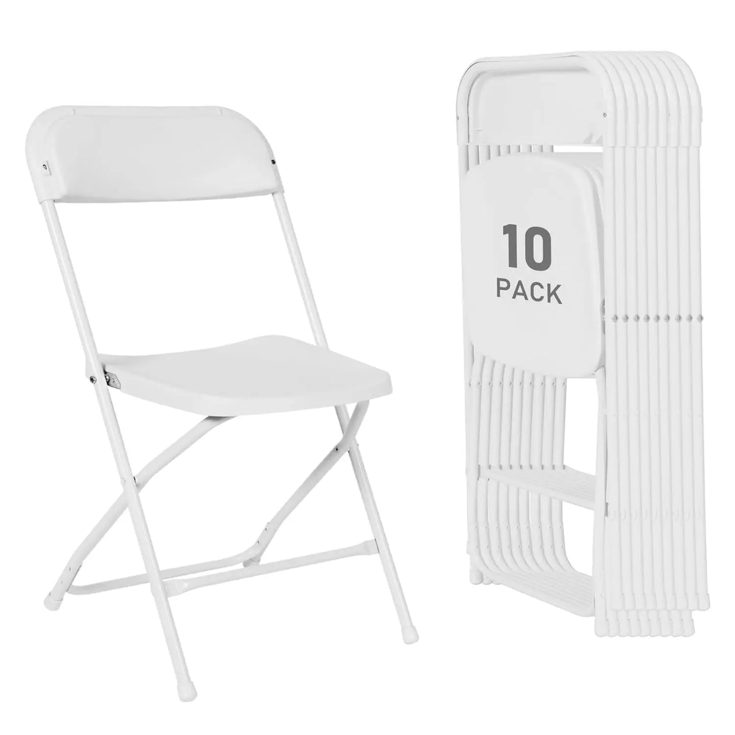 Plastic Folding Chairs With Steel Frame For Indoor Outdoor Use